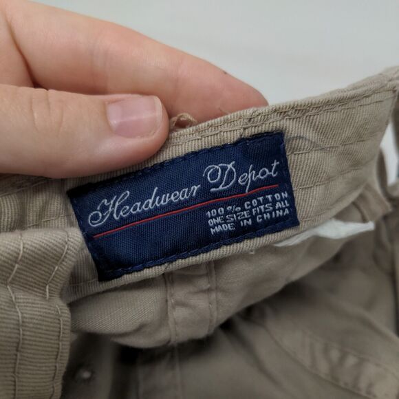 2007 Sea Time II Chris Slideback Hat Tan OSFA Embroidered Headwear Depot - Picture 7 of 7